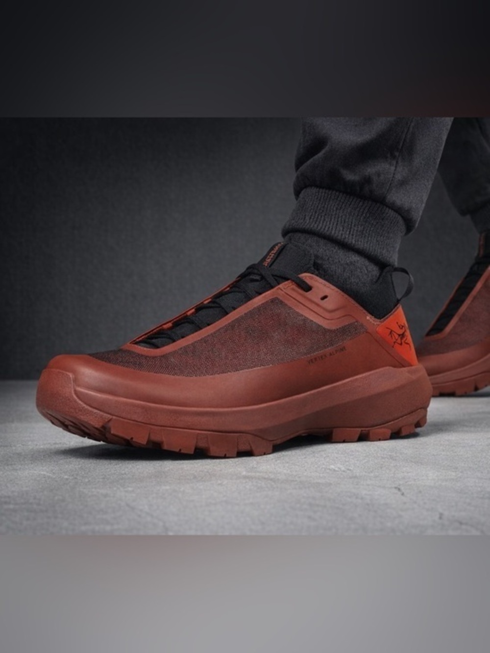 Arc'teryx Vertex Alpine Dark Red Technical Approach Gorpcore Men’s Shoes 10 NEW